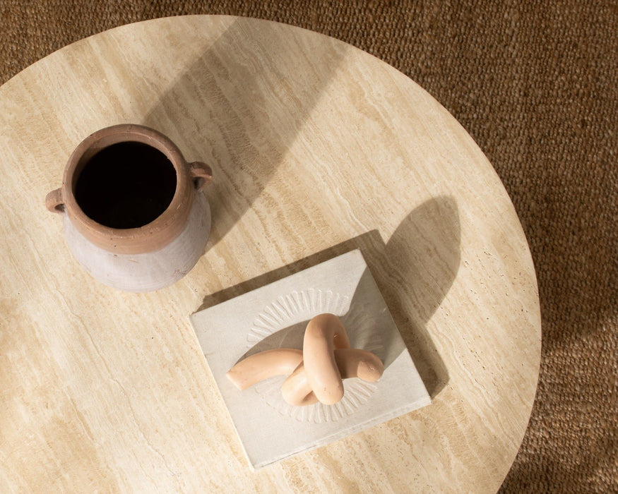 Idella - Travertine Round Table