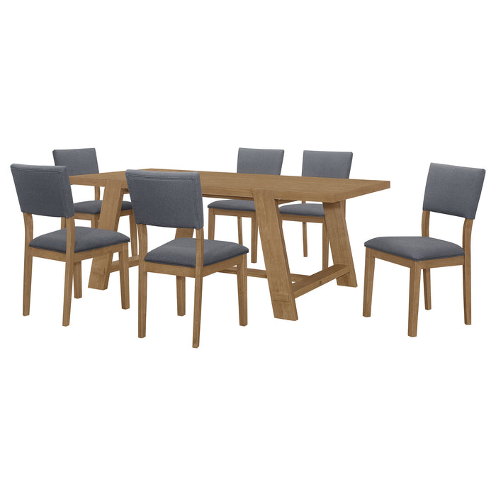 Modern Farmhouse Dining Set With Table And Chairs