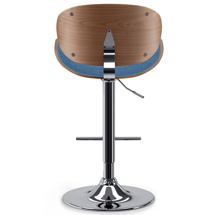 Marana - Adjustable Swivel Bar Stool - Blue Linen