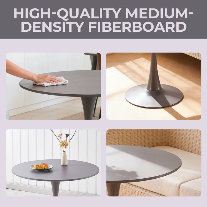 Mid-Century Tulip Table With Round Top, Pedestal Base