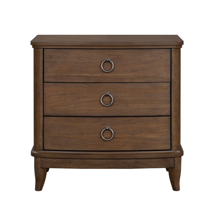 Bellevue - 3-Drawer Nightstand - Whiskey Brown