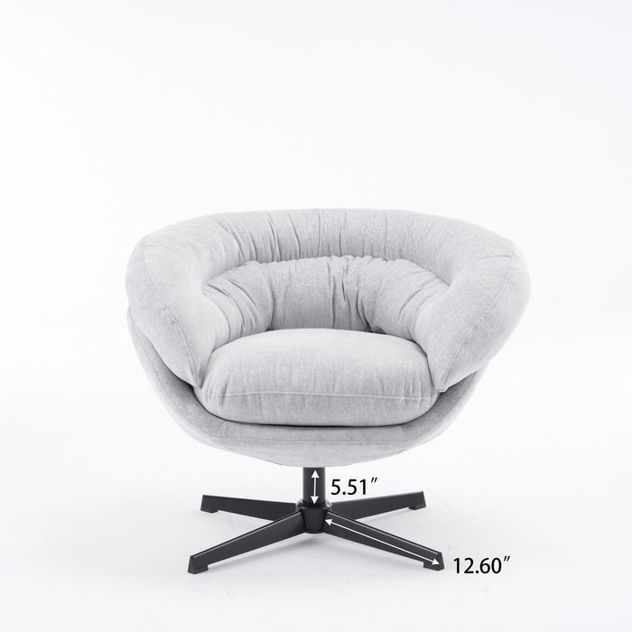 Modern Chenille Office Chair With 360 Degree Swivel