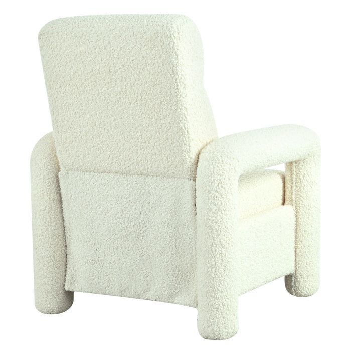 Push Back Recliner Armchair Upholstered Recliner Chair Single Sofa With Adjustable Backrest