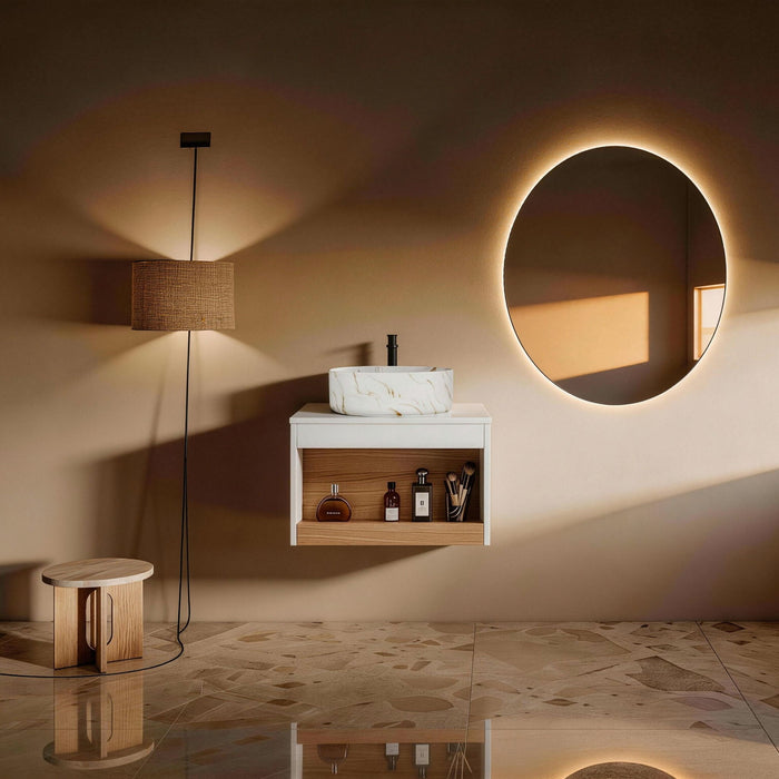 Floating Bathroom Vanity With Vessel Sink