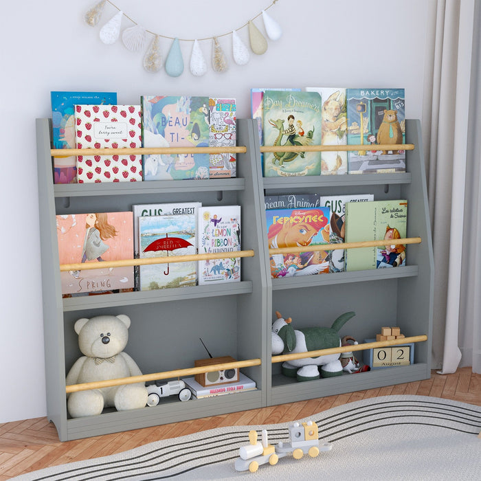 3 Tier Book Shelf, Compact Storage For Bedrooms