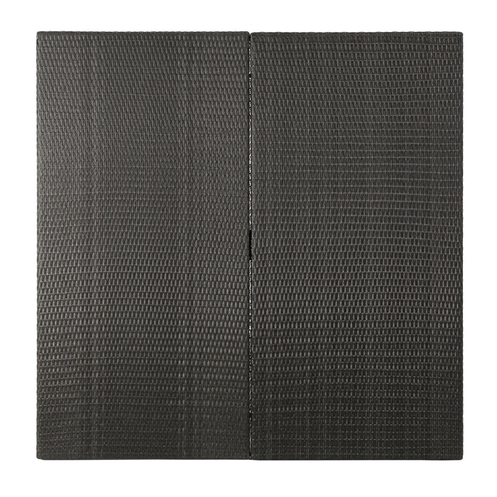 Outdoor Square Rattan Wicker Dining Table - Gray