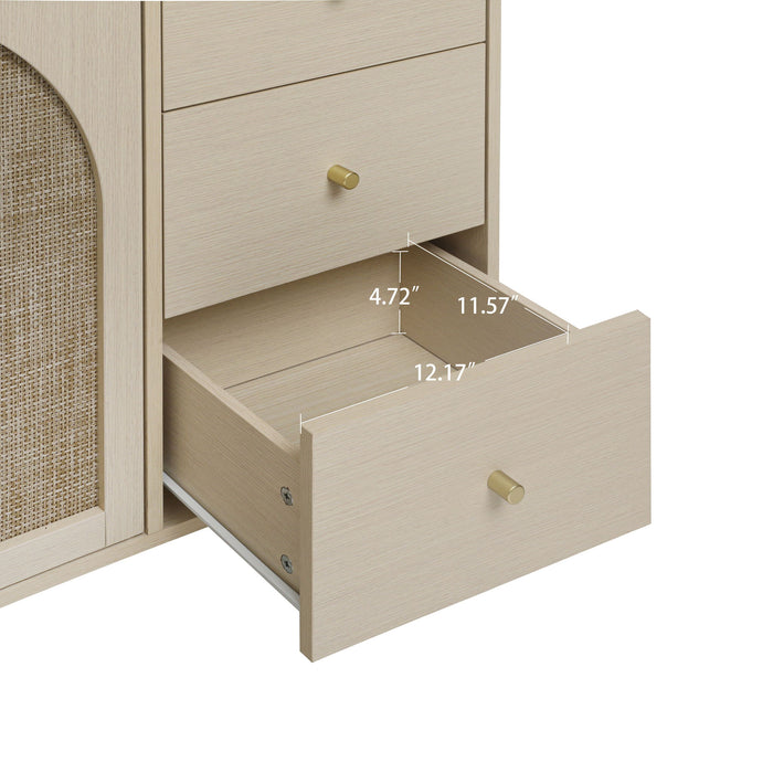 2 Door 3 Drawer Cabinet, Adjustable Storage System