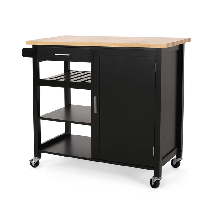 Contemporary Design Kitchen Cart With Wheels