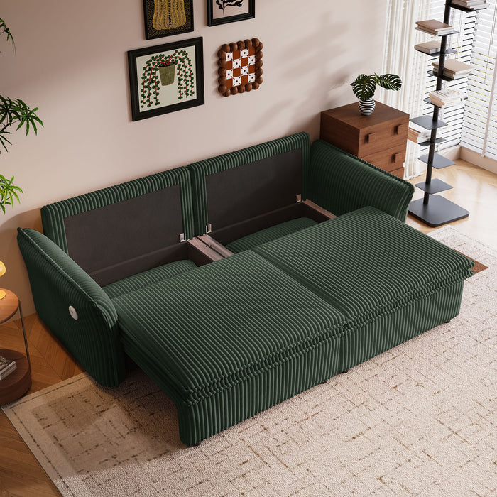 2 In 1 Convertible Sofa Bed, Multi Functional Living Room Furniture