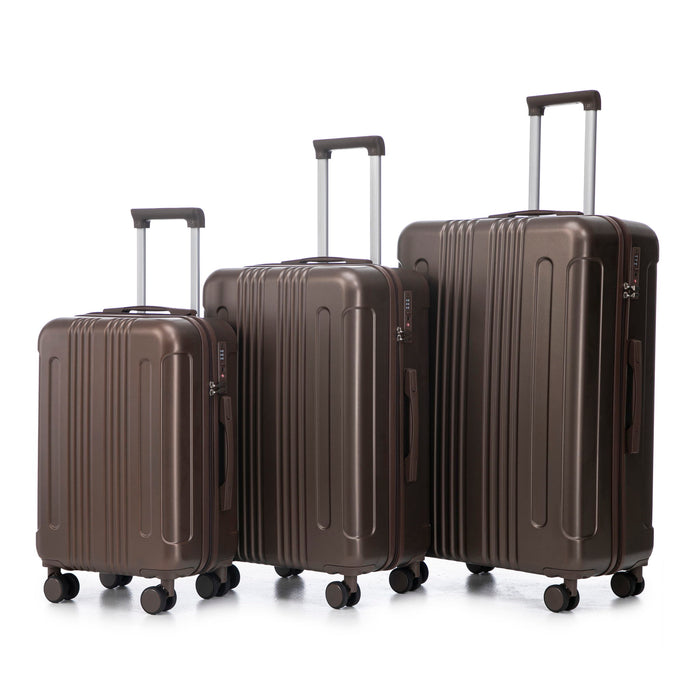 Spinner Luggage Set 20" / 24"/ 28", Lightweight Hard Shell With 360° Silent Wheels