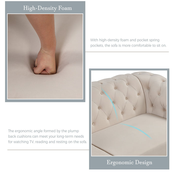 Upholstered Accent Sofa Chair With Removable Cushion