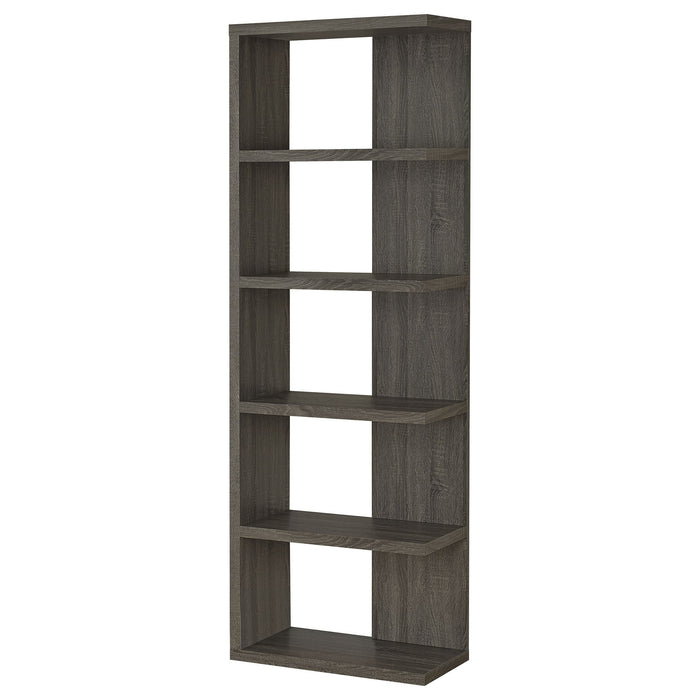 5 Shelf Bookcase - Gray