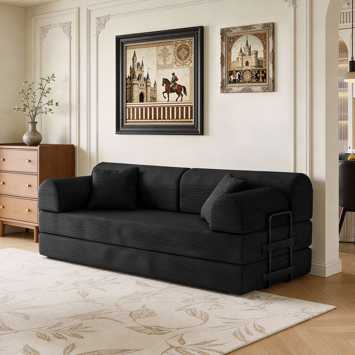 Convertible Sleeper Sofa Bed, Floor Lounge Couch For Living Room