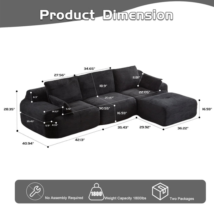 Compressed Sofa, Large Sectional Couches For Living Room