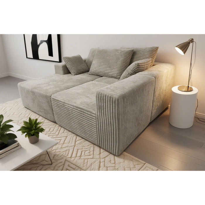 Corner Combination Sofa Sectional Couch With Soft Plush Fabric