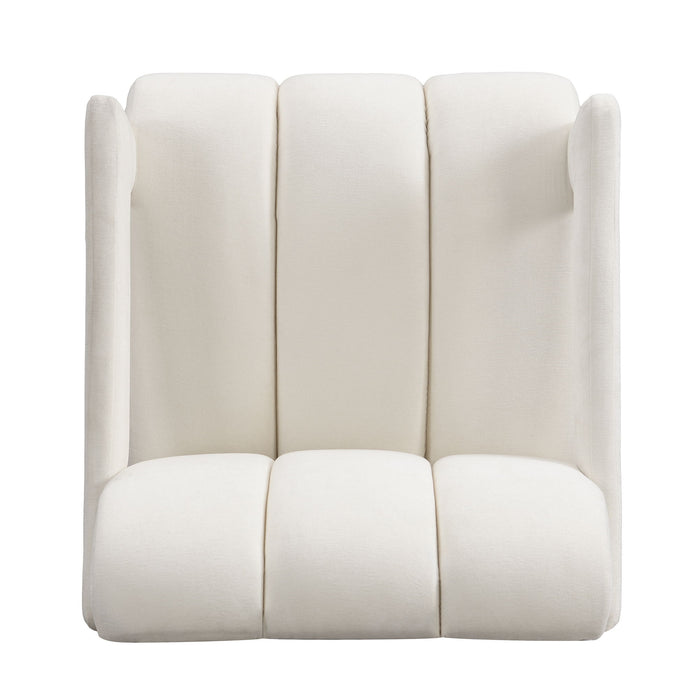 Modern Minimalist Leisure Armchair With L Shaped Armrests