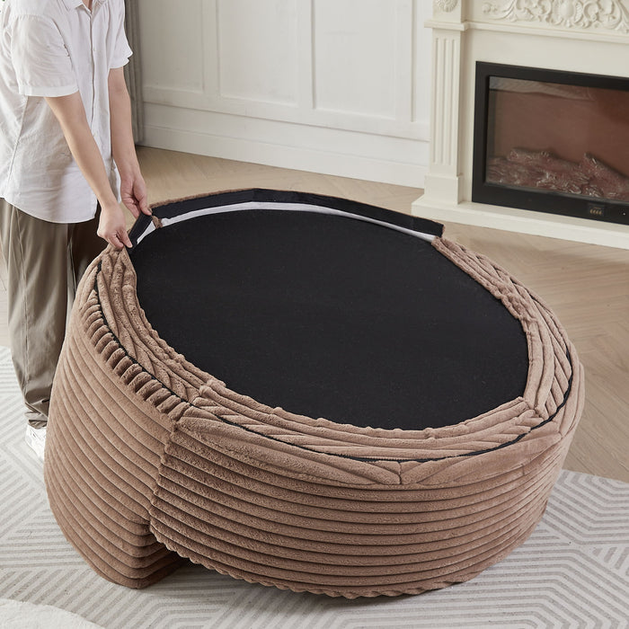 Modern Single Sofa With Backrest Pillow For Living Room