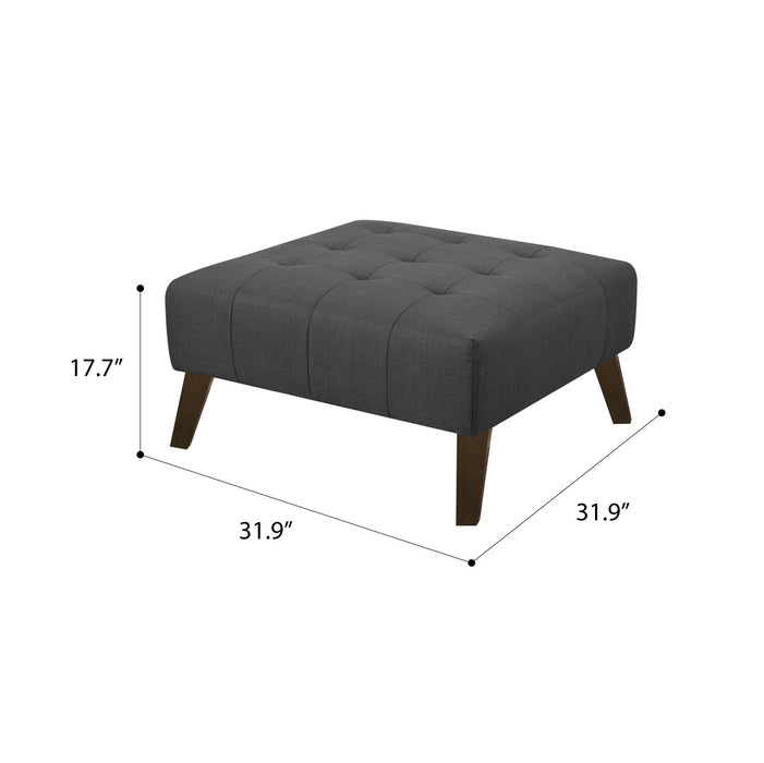 Square Ottoman - Gray