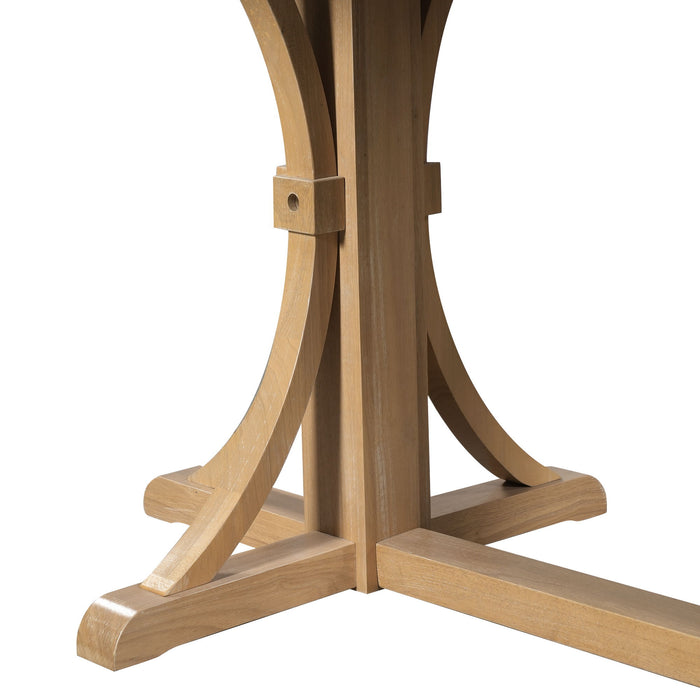 Dining Table With Trestle Base