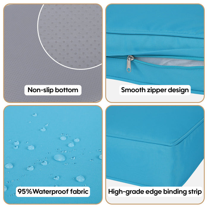 Outdoor Deep Seat Cushions For Patio Furniture Replacement, Cushion Set For Sectionals