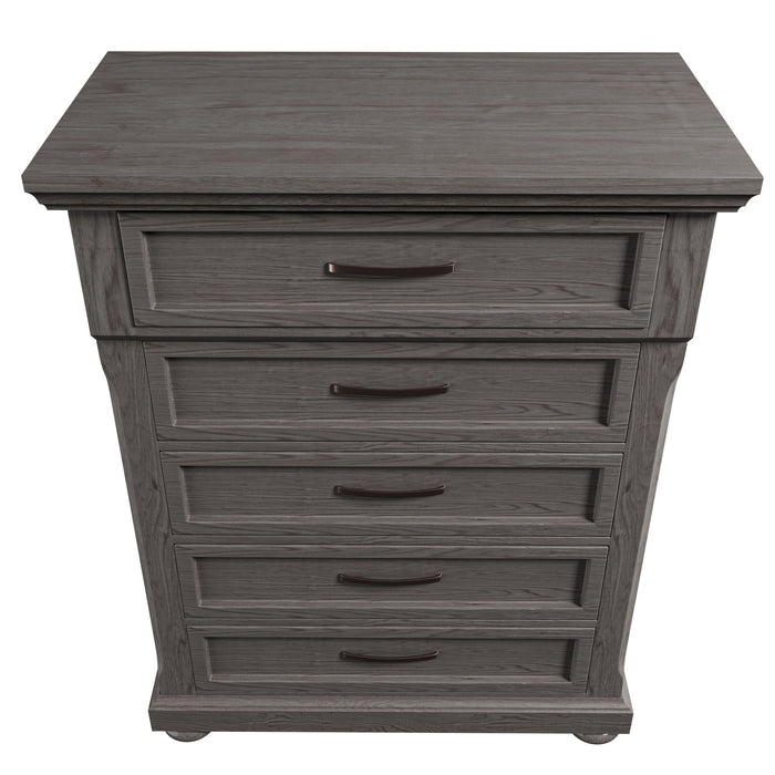 1 Piece Chest With Unique Legs - Antique Gray