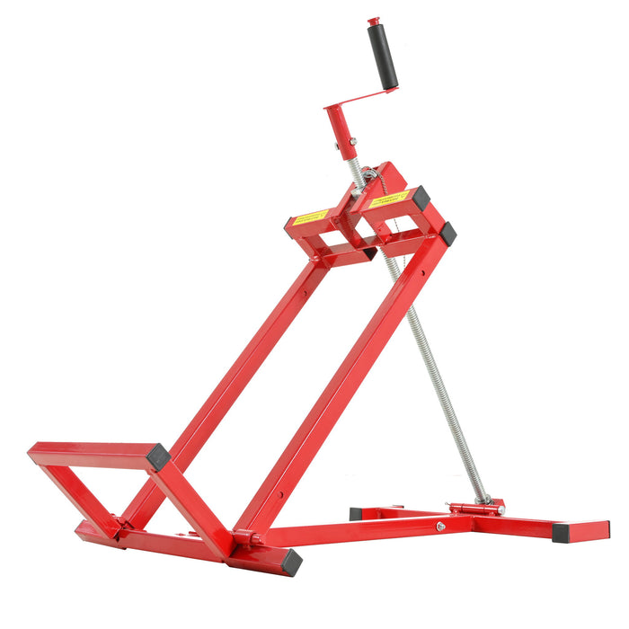 Universal Easy Lawn Mower Lift For Riding Tractors, 800 Lbs Capacity - Red