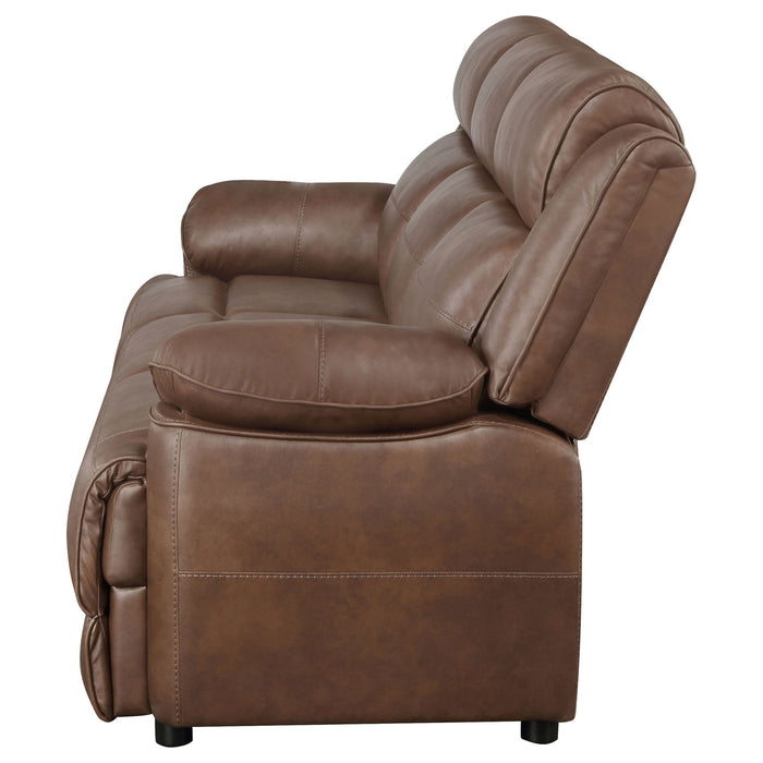 Worthington - Padded Arm Sofa - Dark Brown