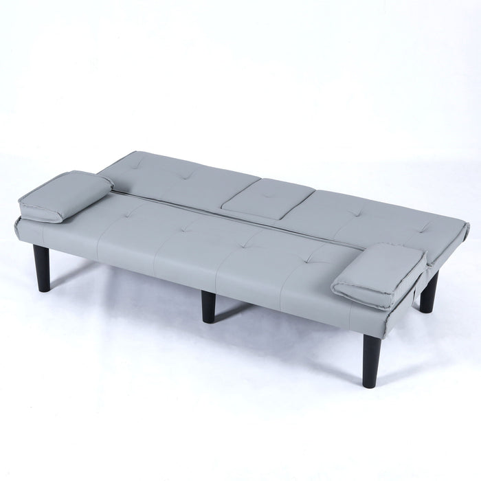 Sofa Bed With Foldable Design And Cup Holder