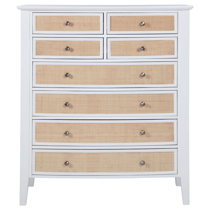 Talia - 8 Drawer Chest - White