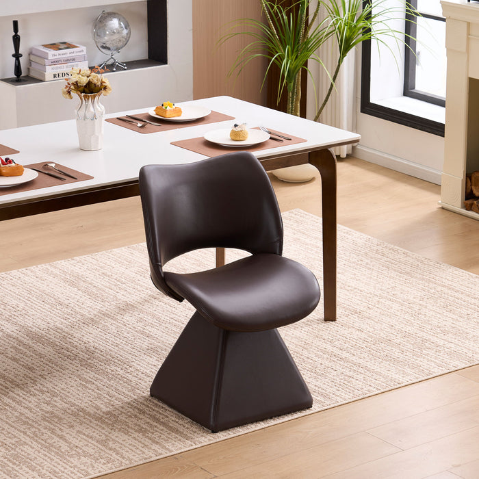 Modern Swivel Dining Chair With High Back