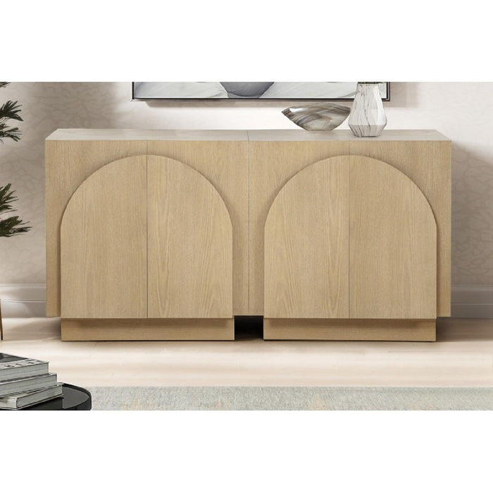Modern Sideboard Buffet With Arched Cabinet Doors