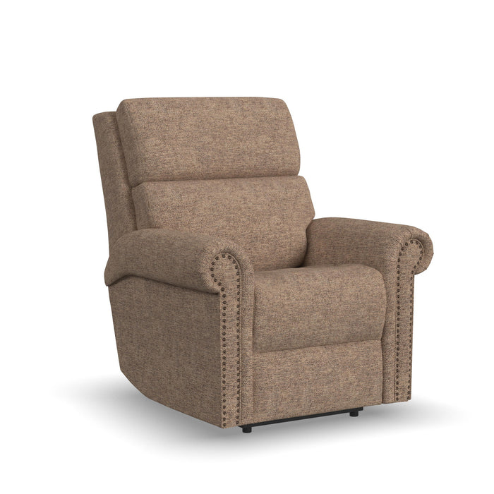 Bernard - Power Recliner With Power Headrest & Lumbar With Nailhed Trim