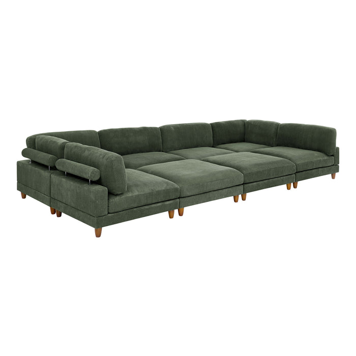 Modern Modular Sectional With Adjustable Back Support
