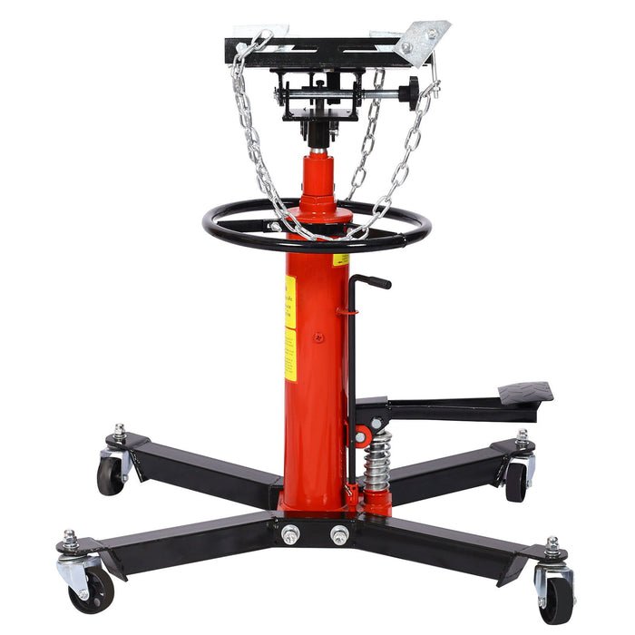 Hydraulic 2 Stage Transmission Jack, Swivel - Red