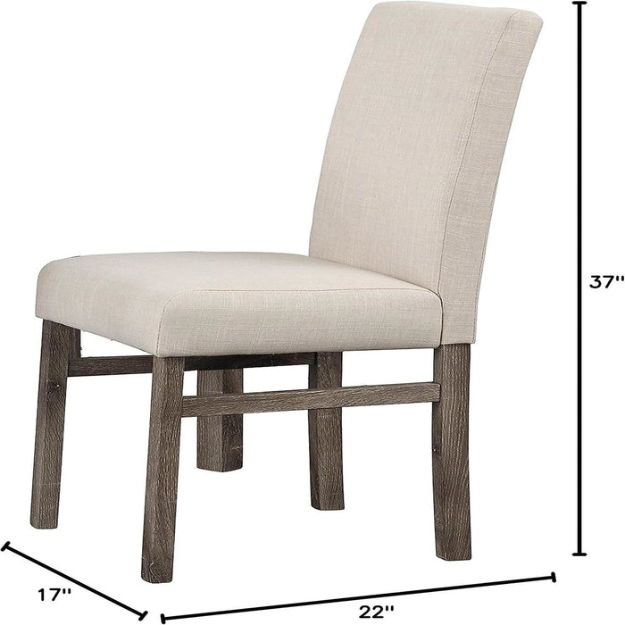 Transitional Upholstered Dining Chair For Kitchen (Set of 2)