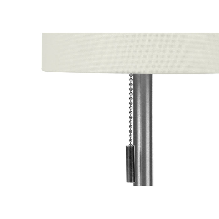 Lighting, Table Lamp, USB Port Included, Nickel, Contemporary (Set of 2)