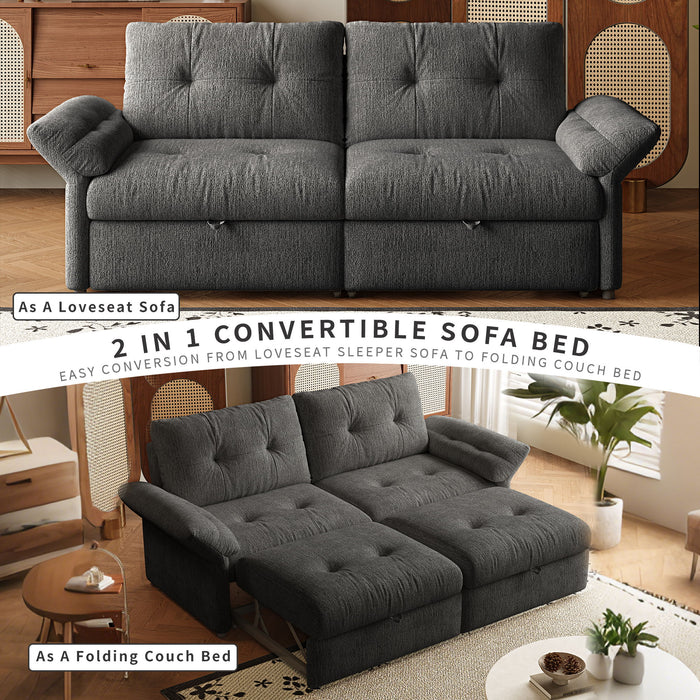 Sofa Bed, 2 In 1 Design For Living Rooms