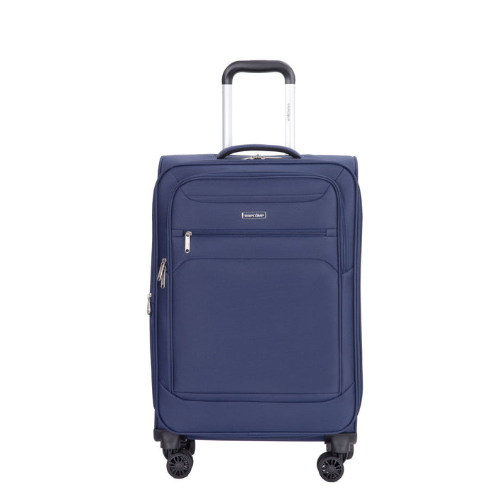 3 Piece Luggage Sets, Softshell Suitcase Spinner Wheels