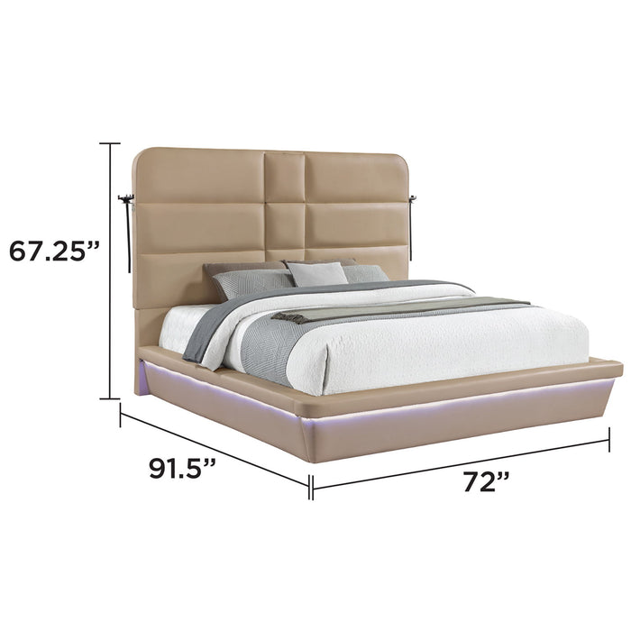 Futura - Upholstered Bed With Tall Headboard