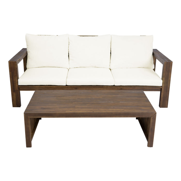 3 Seater Patio Set, Outdoor Sofa & Coffee Table Set