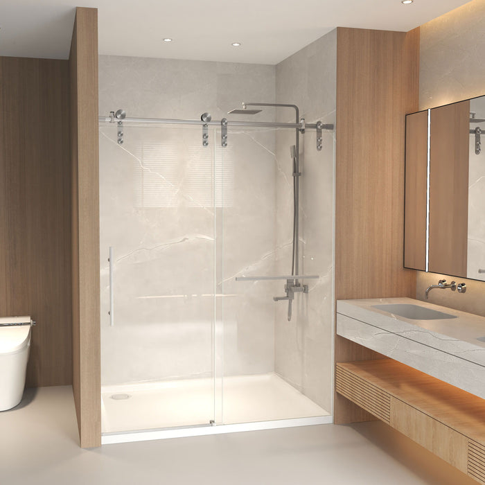 Frameless Sliding Bathtub Door With Frame
