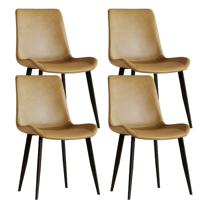 Modern Dining Chair With Carbon Steel Legs