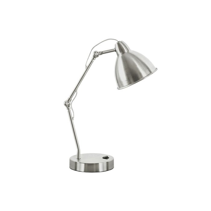 Lighting, Table Lamp, USB Port Included, Nickel Metal, Nickel Shade, Modern - Silver