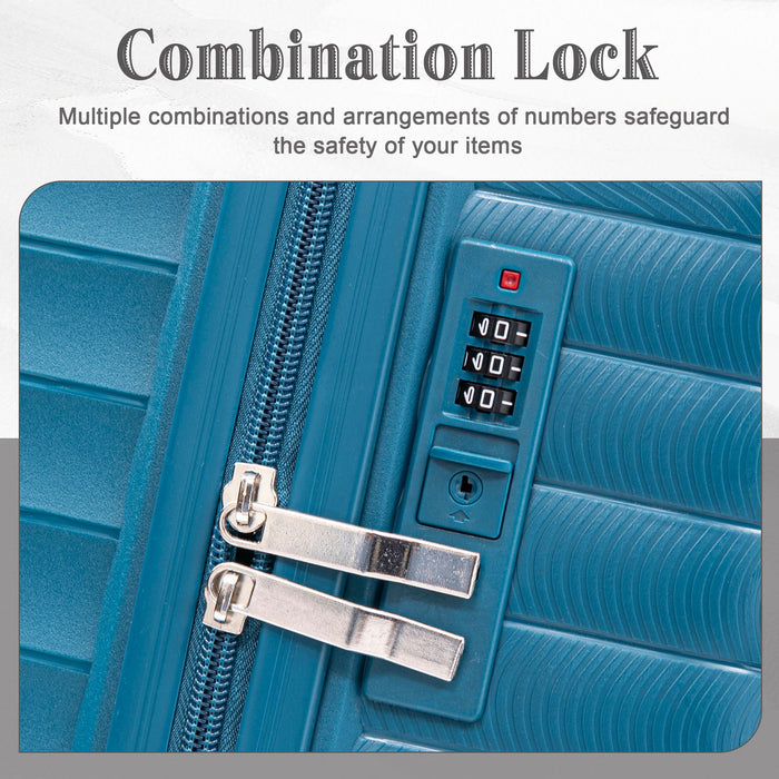 4 Piece Luggage Set, Combination Lock