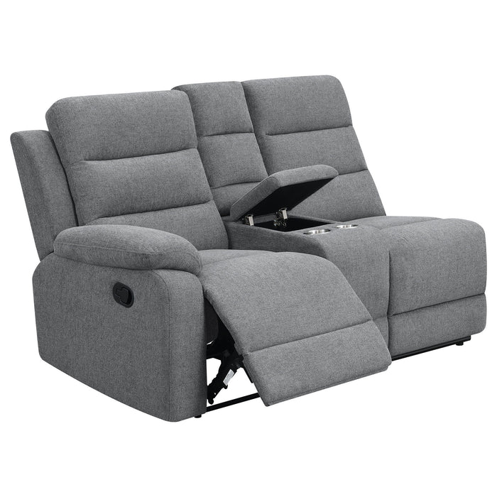 Aaron - 3 Piece Upholstered Sectional - Smoke