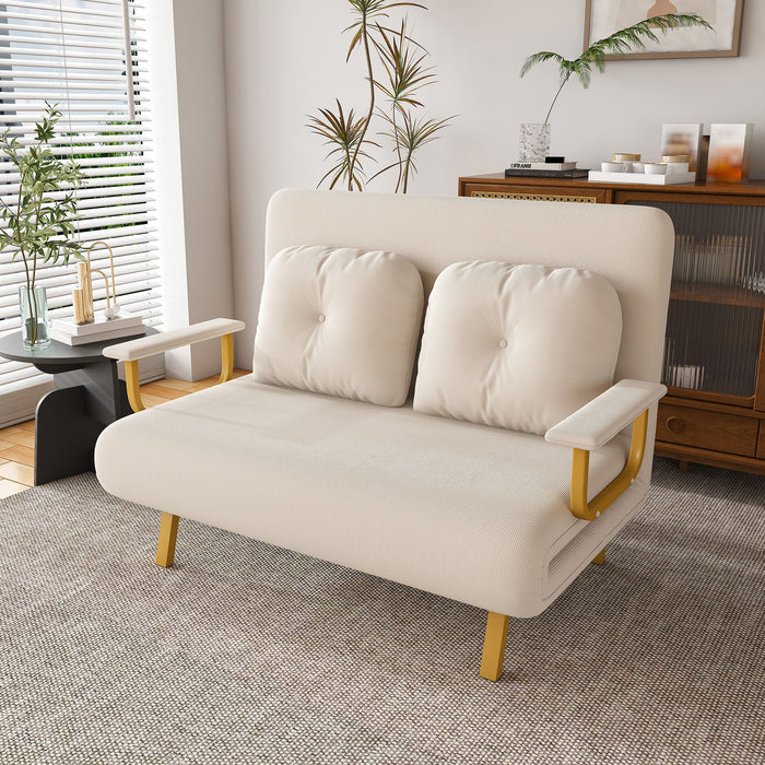 5 In 1 Convertible Sofa Bed For 2 With Adjustable Backrest
