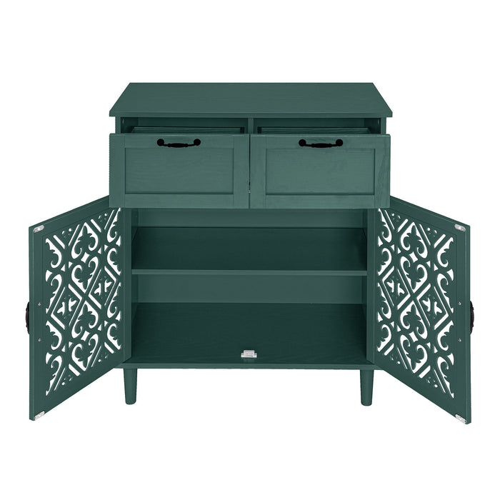 2 Door 2 Drawer Elegant Cabinet