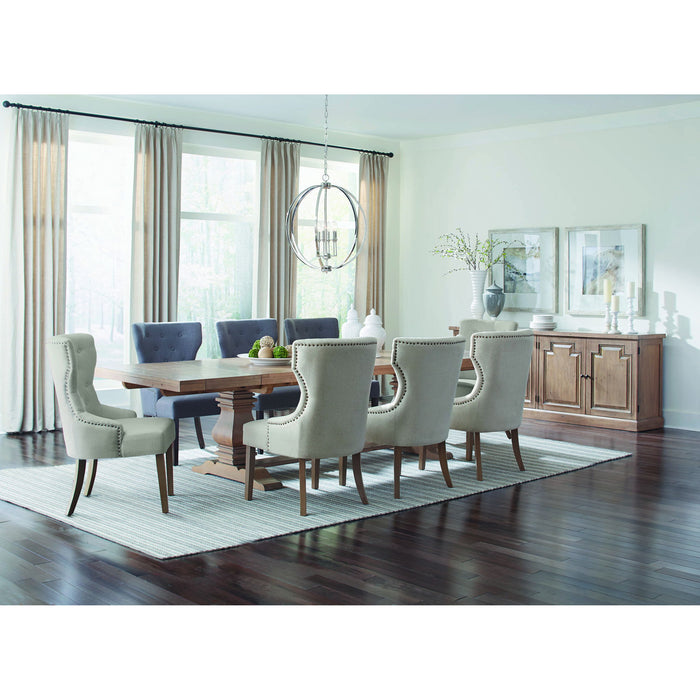 Tufted Dining Chair With Button Tufting And Nailhead Trim