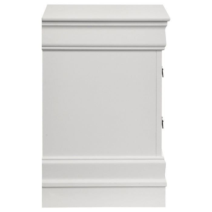 2 Drawer Nightstand - White