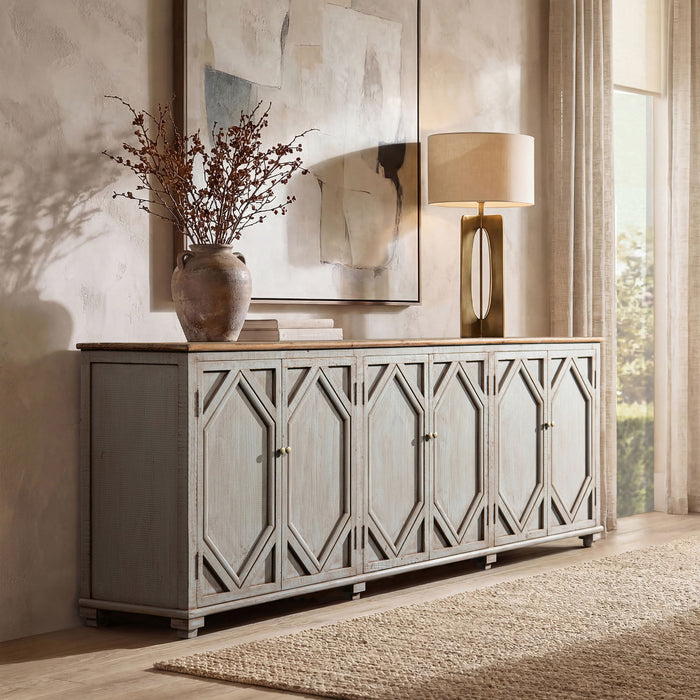 Colette - 6 Door Cabinet Sideboard - Brown